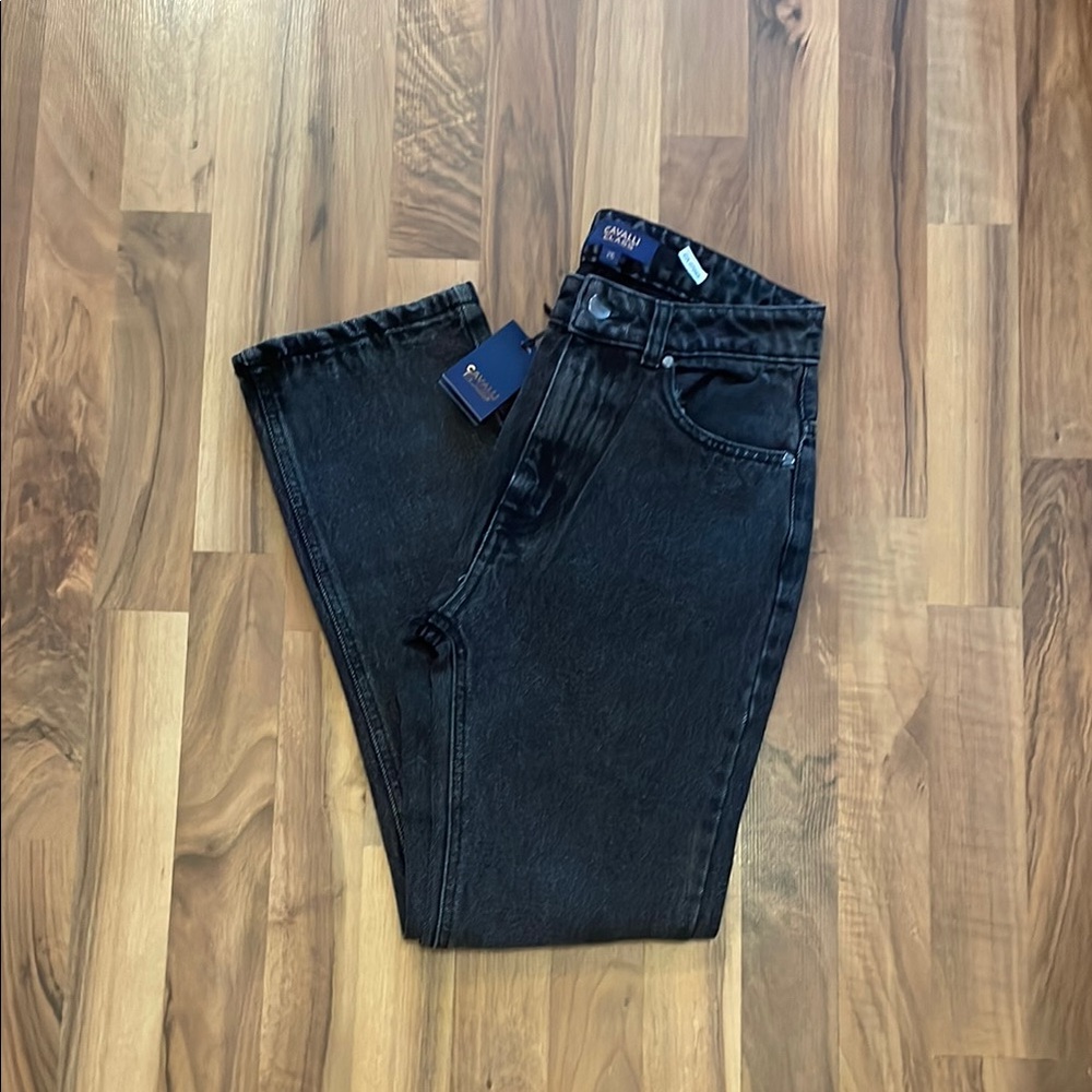 Cavalli Class Black Denim Jeans